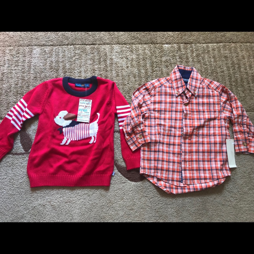 2 New Boys Tops